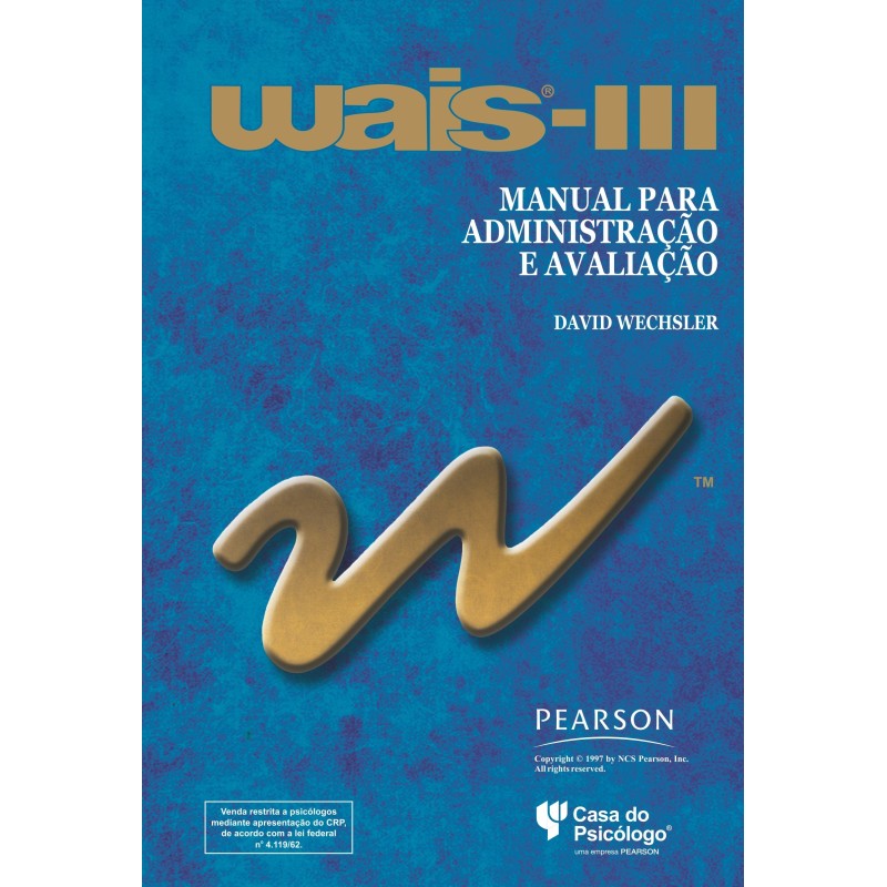 Manual Técnico - WAIS III - Escala de inteligência Wechsler para adultos